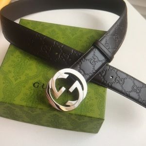 Gucci silver belt size 110CM
